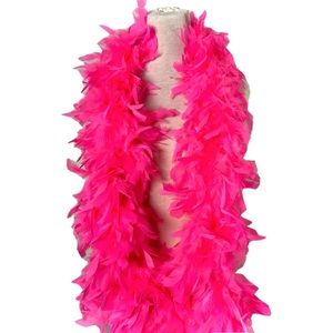 100g Neon Pink Feather Boas Burlesque Cabaret Accessories Dance Party Supply